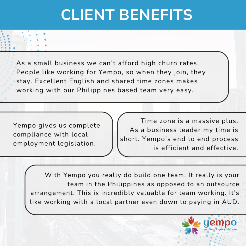 Client benefits